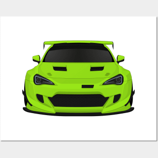 GT86 widebody Lime Posters and Art